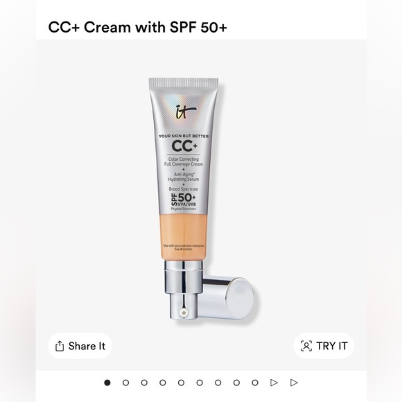 IT Cosmetics CC+ Cream SPF 50+ in Light Beige - Picture 1 of 4